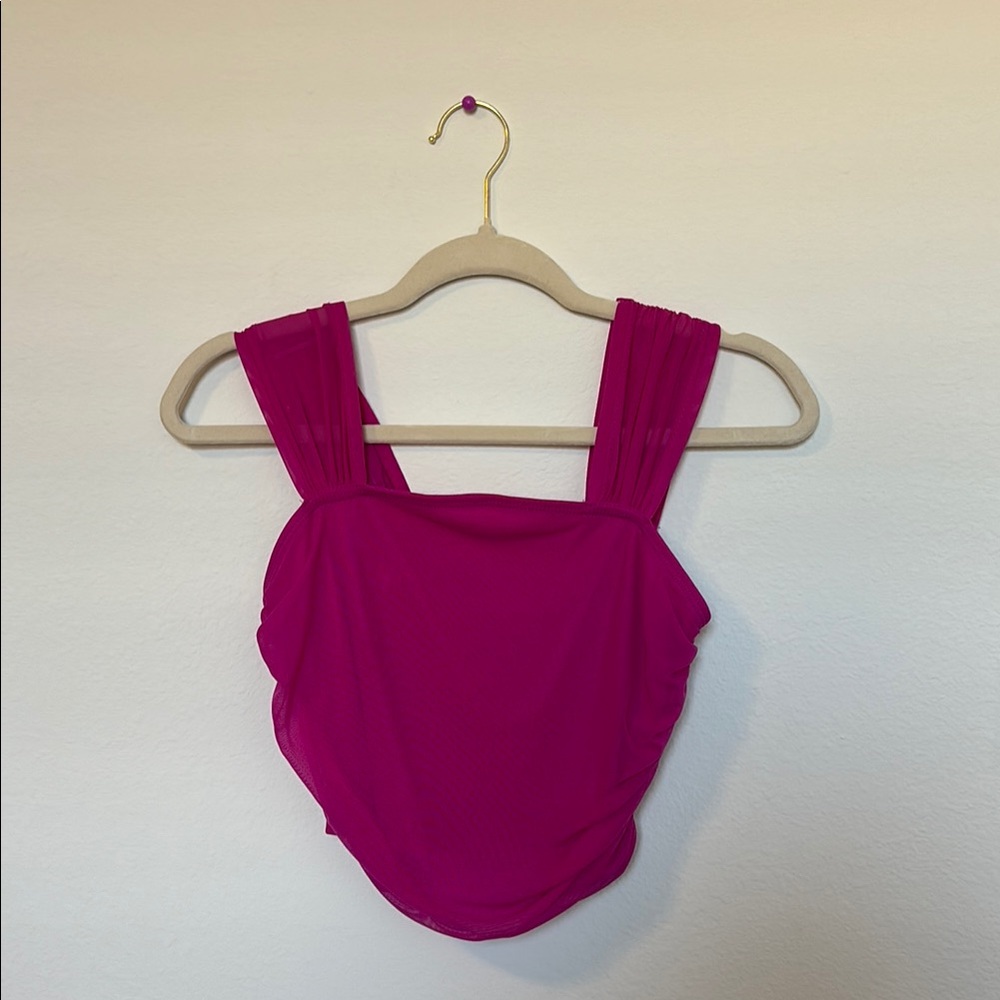 Vibrant Pink Sleeveless Top